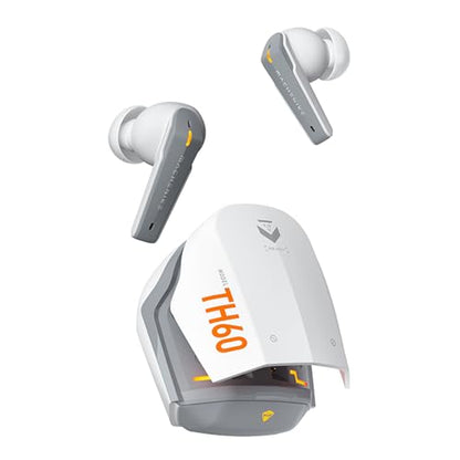 Machenike TH60 Gaming Wireless Earbuds, Ultra-Low Latency, Active Noise Cancelling Mic, Dual Mode 2.4Ghz & Bluetooth, 36-Hour Battery Life, IPX5 Waterproof, Hi-Fi Sound, VR, Switch, Pc, Phone