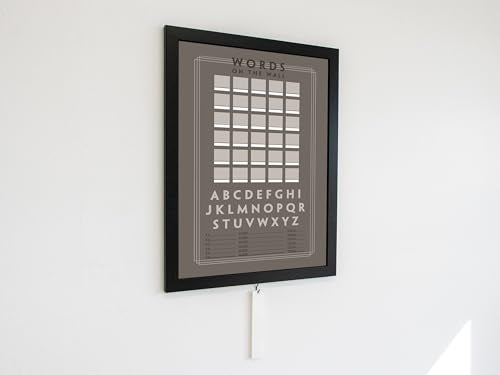 Words on The Wall Multi Player Game – (24x18x1) (Modern) - color: Modern