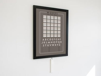 Words on The Wall Multi Player Game – (24x18x1) (Modern) - color: Modern