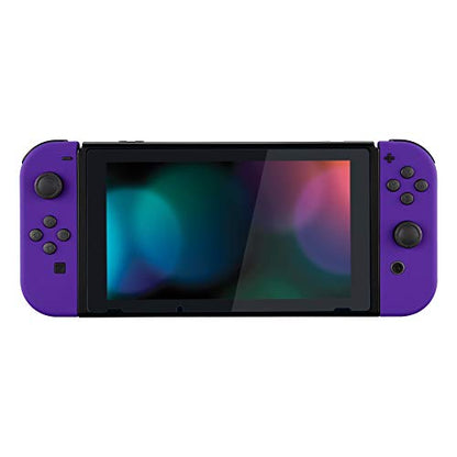 eXtremeRate Replacement Handheld Controller Housing with Full Set Buttons, DIY Replacement Shell Case for NS & NSO Console – Console Shell NOT Included - color: Purple