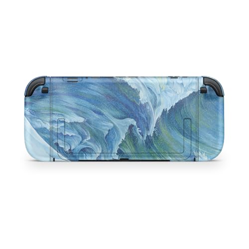 Glossy Glitter Gaming Skin Compatible with Nintendo Switch 2 Console Only - Perfect Wave - Premium 3M Vinyl Protective Wrap Decal Cover - Easy to Apply | Crafted in The USA by MightySkins - color: Perfect Wave, size: Switch 2 Console Skin Only, style: Glo