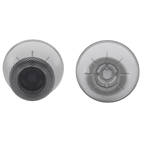 eXtremeRate Clear Black Replacement Thumbsticks for PS5 Controller, Custom Analog Stick Joystick for PS4 Controller Universal - color: Clear Black