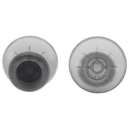 eXtremeRate Clear Black Replacement Thumbsticks for PS5 Controller, Custom Analog Stick Joystick for PS4 Controller Universal - color: Clear Black