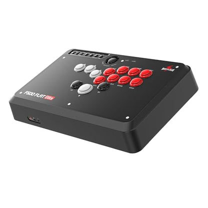 MAYFLASH F500 FLAT Elite Fight Stick All Button Arcade Leverless Controller with Sanwa OBSF buttons for PS4, PC, Xbox Series S/X, Switch/Switch 2, Steam Deck, macOS, Android, Raspberry Pi and more