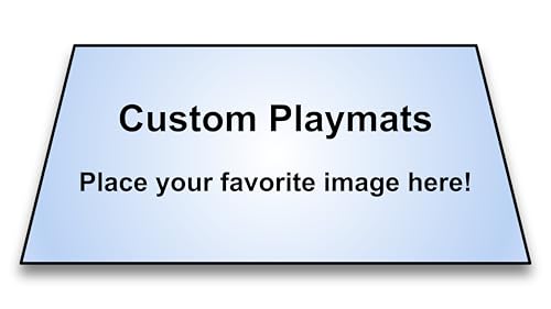 Custom Playmat TCG 16x32 Inches – Upload Your Image – Sublimation Desk Mat/Play Mat, Non Slip, Stitched Edges, Rubber for Trading Card Games (Final Fantasy MTG, Yugioh, One Piece, Pokemon, etc.) - size: 16x32 Inches