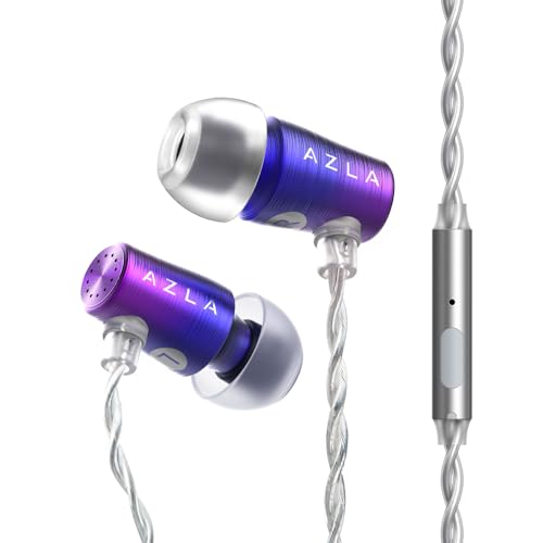 AZLA AZEL GEN3 Gaming Earbuds with Mic for PS5, Xbox, PC & More | Japan's VGP Award Winner for 2 Consecutive Years, Tuned for FPS Games - color: Purple Blue G