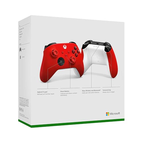 Microsoft QAU-00011 Xbox Wireless Controller Pulse Red 2 Pack (Renewed) - color: Pulse Red