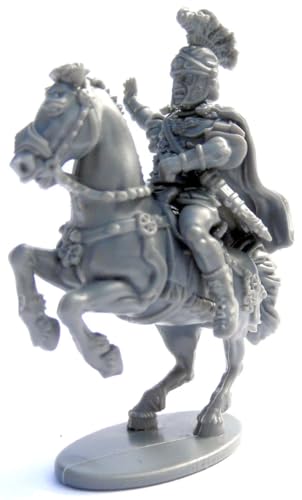 Wargames Delivered - Victrix Early Imperial Roman Mounted Generals with Bonus Miniature STL Download – 12 Detailed 28mm Miniatures with Generals, Legates, Centurions & Horses Miniature Wargaming
