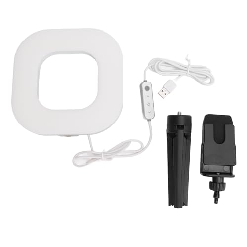 USB Video Light with 10 Brightness Levels and 5 Color Temperatures 1500lm 72 LED Clip On Laptop Lamp with Tripod for Live Streaming Makeup Video Conferencing