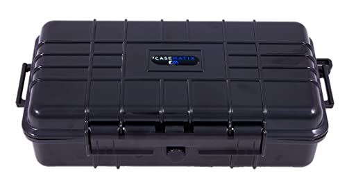 CASEMATIX 9.5" Waterproof Small Hard Case with Customizable Foam for Portable Electronics, Tools and Accessories - Hard Shell Small Plastic Case with Pre-Diced Travel Case Foam Interior - size: 9.5"
