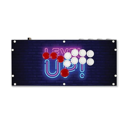 Gaming Skin Compatible with Hit Box (PS4/PC) - Level Up - Premium 3M Vinyl Protective Wrap Decal Cover - Easy to Apply | Crafted in The USA by MightySkins - color: Level Up