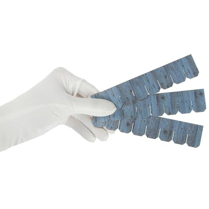 Wooden Roof Shingle Strips for 1:12 Scale Dollhouse Roof | Set of 25 Strips, REDUCIO! - color: Aged Wood Blue