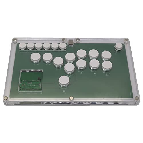 TruBoost FightBox B1-PC-W Ultra-Thin All Buttons Leverless-Style Arcade Joystick Fight Stick Game Controller For PC USB Hot-Swap Cherry MX