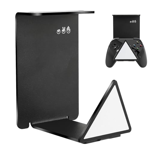 HC128 Headphone Holder Hanger for Desk, Include Adhesive Strips, Universal Headset Stand for PS4/PS5/Xbox/PC/Mac/Headphones Game Controller Hanger (Triangle) - style: Triangle