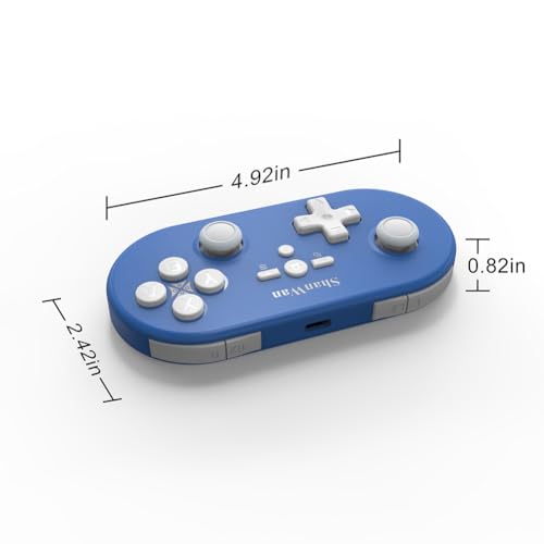 ShanWan Wireless Bluetooth Controller is Compatible With the Switch/Switch 2, Steam Deck, PC, Android, iPhone, iPad, and macOS. It Features Customizable Buttons and Macros, Motion Controls, linear Motor Vibration, Joysticks, Triggers, and a D-pad