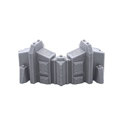 EnderToys Connecting Barricade Wall Set, Terrain Scenery for Tabletop 28mm Miniatures Wargame, 3D Printed and Paintable