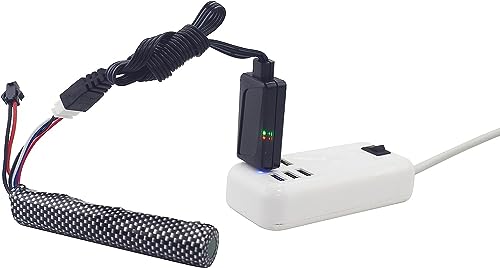 1PCS 3S 11.1V 2000mAh Li ion Battery with SM-2P Plug Connector and USB Charging Cable, Suitable for Airsoft Gel Water Droplet Blaster Air Gun Gel Ball Shock Wave Replacement Battery