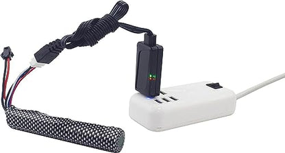 1PCS 3S 11.1V 2000mAh Li ion Battery with SM-2P Plug Connector and USB Charging Cable, Suitable for Airsoft Gel Water Droplet Blaster Air Gun Gel Ball Shock Wave Replacement Battery