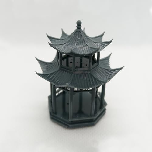 MRY-SFW Yao's Studio LYT144293 1/144 Miniature Factory Building Military Car Railroad Track Accessory Props Diorama Scenery Chinese Architectual Gazebo Model1pc