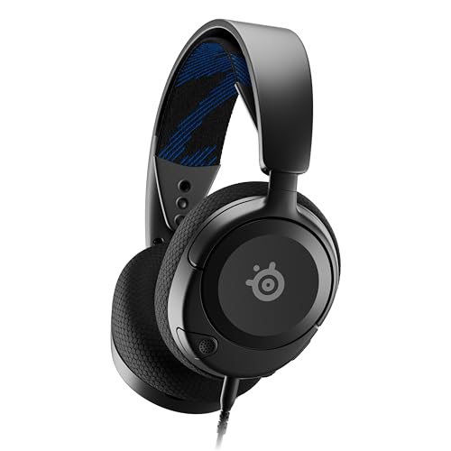 SteelSeries New Arctis Nova 1P Multi-System Gaming wired Headset — Hi-Fi Drivers — 360° Spatial Audio — Comfort Design — Durable — Lightweight—Noise-Cancelling Mic — PS5/PS4, PC, Xbox, Switch - Black - color: Black