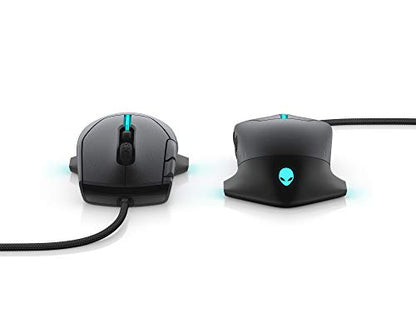 Alienware Gaming Mouse 510M RGB Gaming Mouse AW510M: 16, 000 DPI Optical Sensor - Alienfx RGB - 10 Buttons - Adjustable Scroll Wheel - Large Click Anywhere L/R Buttons