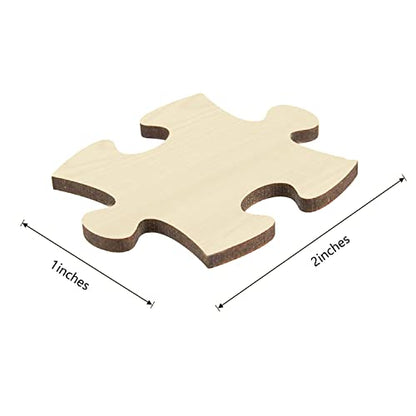 100 Piece Blank Puzzle with Tray to Draw on, 14.2x10.6 Inches | Each Piece is Unique, Make Your Own Wooden Blank Puzzles, Custom Puzzle for Crafts & DIY