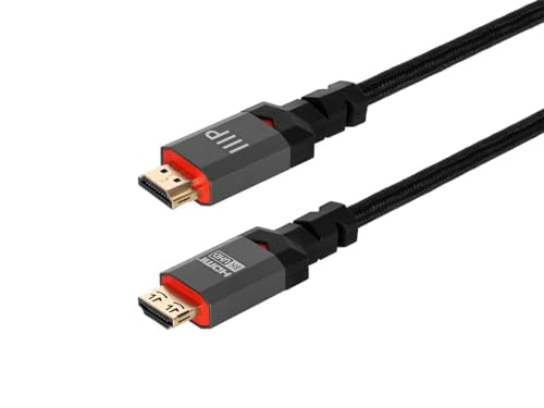 Monoprice 8K Certified Ultra High Speed HDMI Cable - 3 Feet - Black | Braided - HDMI 2.1, 8K@60Hz, 4k@120Hz, 48Gbps, HDR, VRR, CL3 in-Wall Rated - size: 3 Feet