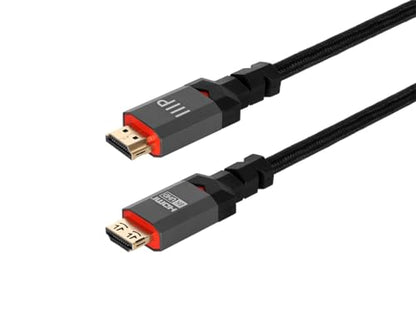 Monoprice 8K Certified Ultra High Speed HDMI Cable - 20 Feet - Black | Braided - HDMI 2.1, 8K@60Hz, 4k@120Hz, 48Gbps, HDR, VRR, CL3 in-Wall Rated - size: 20 Feet