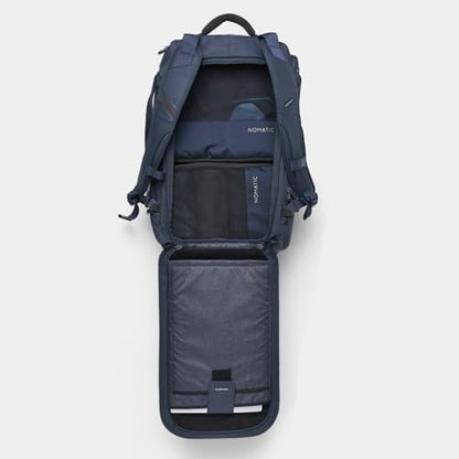NOMATIC 40L Travel Bag- Convertible Duffel/Backpack, Carry-on Size, Everyday Use Laptop Bag, TSA Compliant - color: Navy