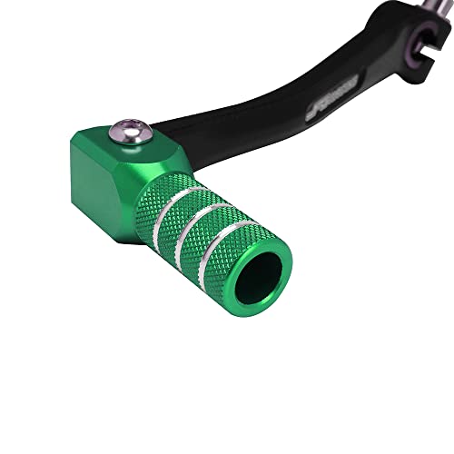 JFG RACING Motorcycle Folding Gear Shifter Shift Lever Pedal CNC Universal for KX 50 100 125 KLX 140 CRF XR RM TTR PW SSR Apollo TAO TAO SDG Thumpstar 50cc - 125cc Dirt Pit Bike Green - color: Green