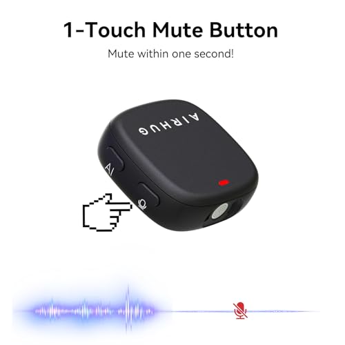 USB Microphone No Speaker with Magnetic & Flat Mount, for PC/Mac | Noise Canceling, Mute Button & LED Indicator, Plug & Play, for Zoom/Teams/Gaming/Class
