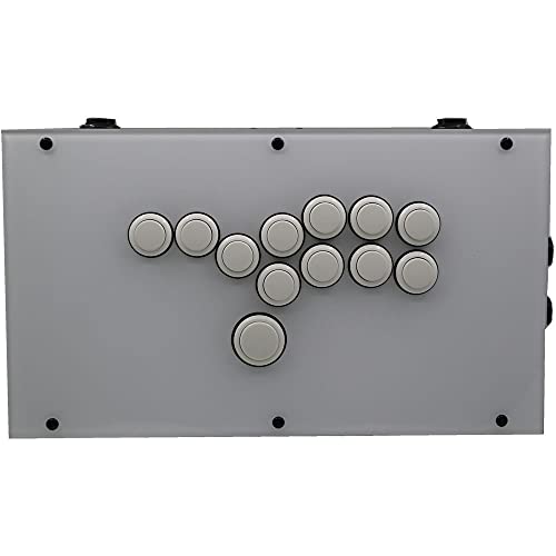FightBox RAC-J800B-PC-W All Buttons Leverless-Style Arcade Joystick Fight Stick Game Controller For PC Sanwa OBSF-24 30