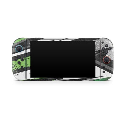 Glossy Glitter Gaming Skin Compatible with Nintendo Switch 2 Console Only - Grunge Green - Premium 3M Vinyl Protective Wrap Decal Cover - Easy to Apply | Crafted in The USA by MightySkins - color: Grunge Green, size: Switch 2 Console Skin Only, style: Glo