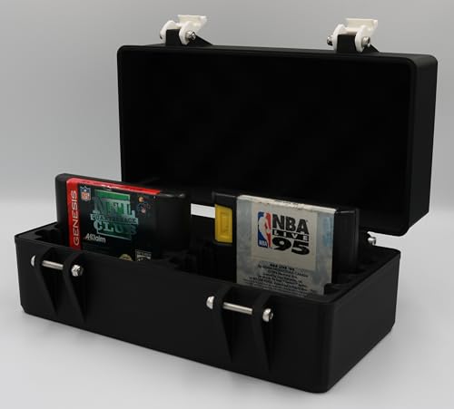 Carrying Case for Sega Genesis Games - Rugged & Protective - Holds 10 Cartridges