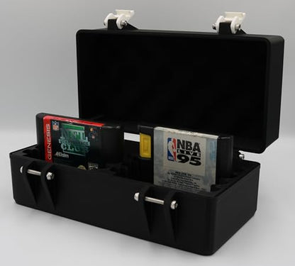 Carrying Case for Sega Genesis Games - Rugged & Protective - Holds 10 Cartridges