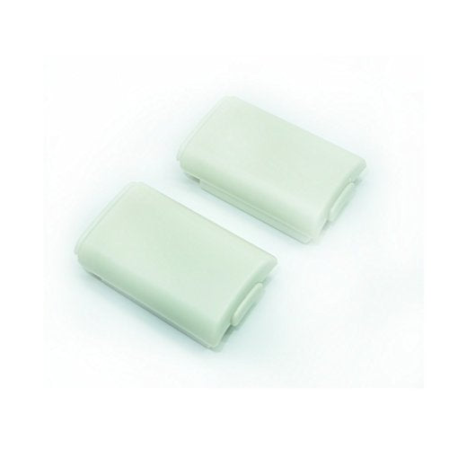 2x White Battery Cover For Microsoft Xbox 360 Wireless Controller