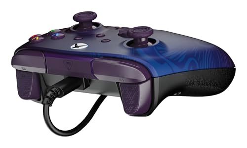 Turtle Beach Rematch Advanced Wired Gaming Controller for Xbox & PC | Xbox Series X|S, Xbox One, PC, 2 Remappable Buttons, Hall-Effect Triggers, Audio Controls, Mic Mute, Ergonomic, Purple Fade - color: Purple Fade
