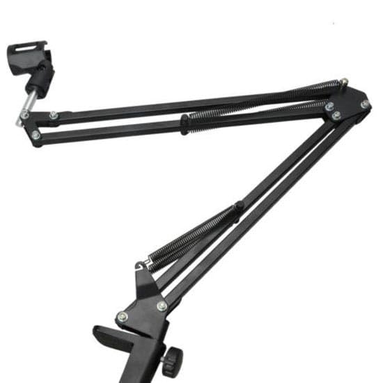 TECHTONGDA Microphone Mounting Bracket Desk Mic Arm Microphone Stand with Desk Mount Mic Suspension Boom for Live Streaming, Gaming, Podcasting, Radio