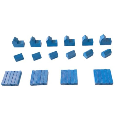 Replacement Pieces for Settlers of Catan – Roads, Settlements & Cities Set, Durable Game Tokens, Compatible with Catan Board Game Accessories, Game Pieces Plus Bonus Pieces (Blue) - color: Blue