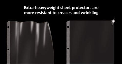 GOLD SEAL Sheet Protectors, 25 Pack 8.5 x 11 Anti-Glare Sheet Protectors for 3 Ring Binder, Top Load Page Protectors for 3 Ring Binder, Durable Clear Plastic Sleeves - size: 25 pack