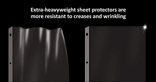 GOLD SEAL 50 Count Diamond Clear Extra Heavyweight Sheet Protectors, 4 mils Strong, to fit 8.5 x 11, Top Load, 50 Pack - size: 50 pack