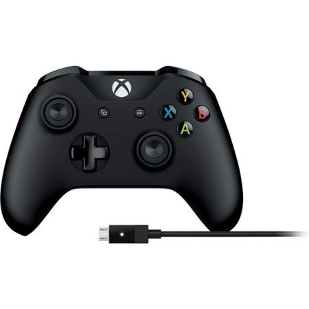 Microsoft 4N6-00001 Xbox Controller + Cable for Windows, Black