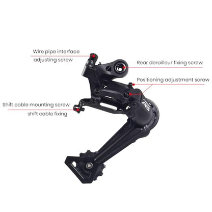 CNC Rear Derailleur 9 Speed Direct Mount/Hanger for Shimano/sram - color: 9-Rear Derailleur+Right Shifter Lever