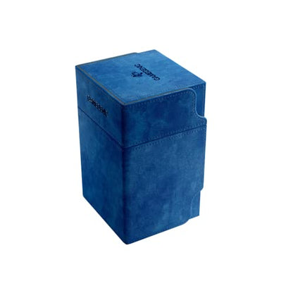 Watchtower 100+ XL Convertible Deck Box | Double-Sleeved Card Storage | Card Game Protector | Nexofyber Surface | Holds Up to 100 Cards | Blue Color | Made by Gamegenic (GGS20104ML) - color: Blue