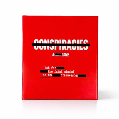 Conspiracies Card Game — Conspiracy Themed Party Game for Adults | Conversation Starter Card Game for Game Night, Parties & Date Night | 3-10 Players | 300 Cards