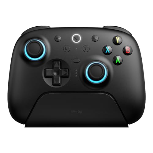 8Bitdo Ultimate 2 Wireless Gaming Controller with Charging Dock - Black | TMR Joysticks, Switchable Hall Effect/Tactile Triggers, 8Speed Wireless Tech, RGB Fire Ring, for PC & Android - color: Black, size: Ultimate 2 Wireless