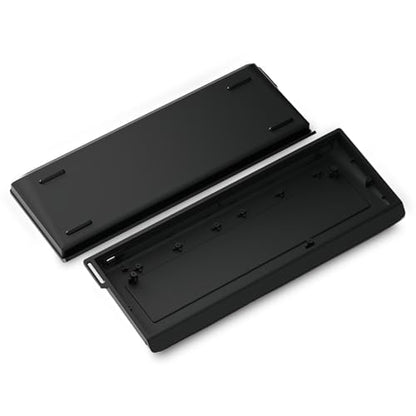 FKZ H60 Aluminum Keyboard Case,60% Compact Customized Mechanical Gaming Keyboard Housing Compatible with Wooting60/Win60/GH60/MADLIONS MAD60HE/61Keys Barebones Keyboard DIY (Black) - color: Black