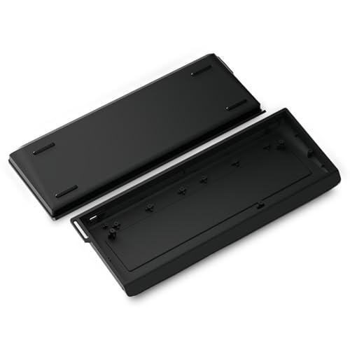 FKZ H60 Aluminum Keyboard Case,60% Compact Customized Mechanical Gaming Keyboard Housing Compatible with Wooting60/Win60/GH60/MADLIONS MAD60HE/61Keys Barebones Keyboard DIY (Black) - color: Black