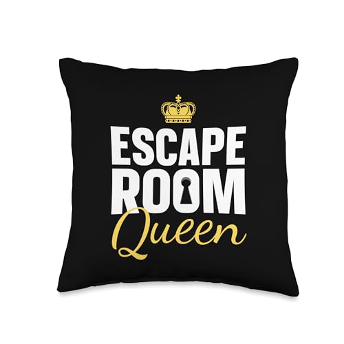 Cool Escape Room Art for Women Girls Escape Game Escape Room Throw Pillow - size: 16x16