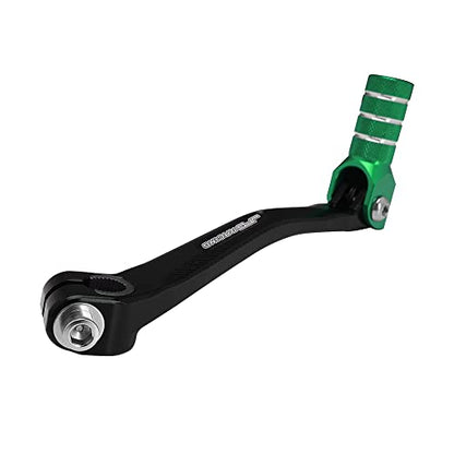 JFG RACING Motorcycle Folding Gear Shifter Shift Lever Pedal CNC Universal for KX 50 100 125 KLX 140 CRF XR RM TTR PW SSR Apollo TAO TAO SDG Thumpstar 50cc - 125cc Dirt Pit Bike Green - color: Green